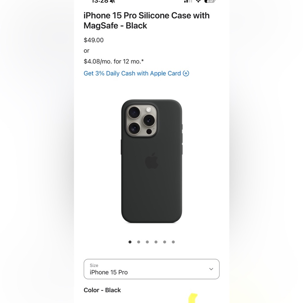 iPhone 15 pro silicone case with magsafe